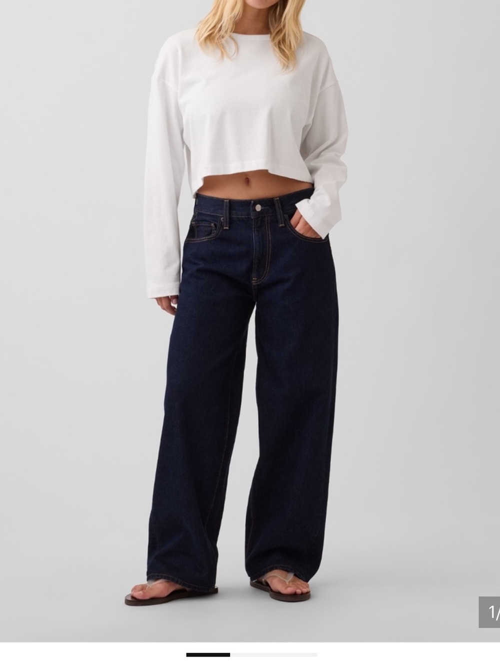 GAP x Hailey Extra Baggy Jeans - Midnight Indigo
